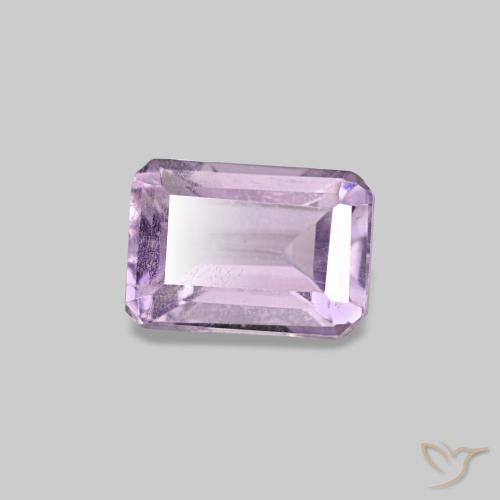 0,57 ctw natürlicher violetter Amethyst, Smaragdschliff, VS