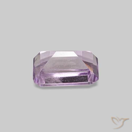 0,57 ctw natürlicher violetter Amethyst, Smaragdschliff, VS