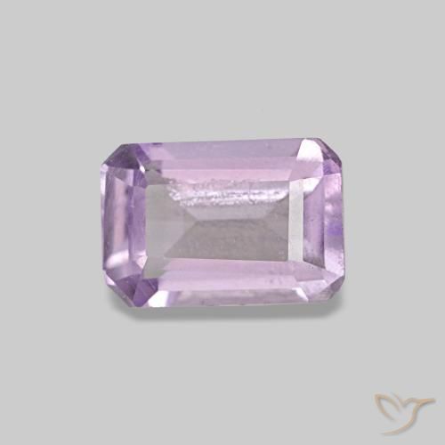 0.52ct Violetter Amethyst, Smaragdschliff, VS