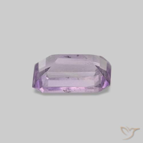 0,52 ctw natürlicher violetter Amethyst, Smaragdschliff, VS