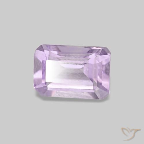 0,51 ctw natürlicher violetter Amethyst, Smaragdschliff, VS
