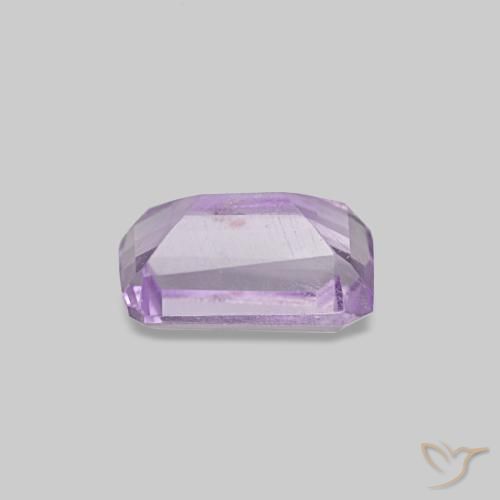 0,50 ctw natürlicher violetter Amethyst, Smaragdschliff, VS