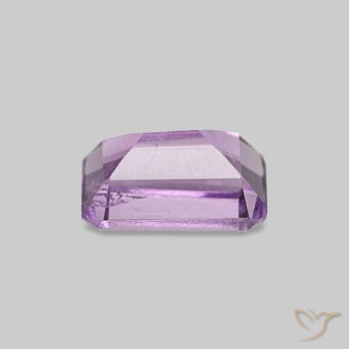 0,58 ctw natürlicher violetter Amethyst, Smaragdschliff, VS