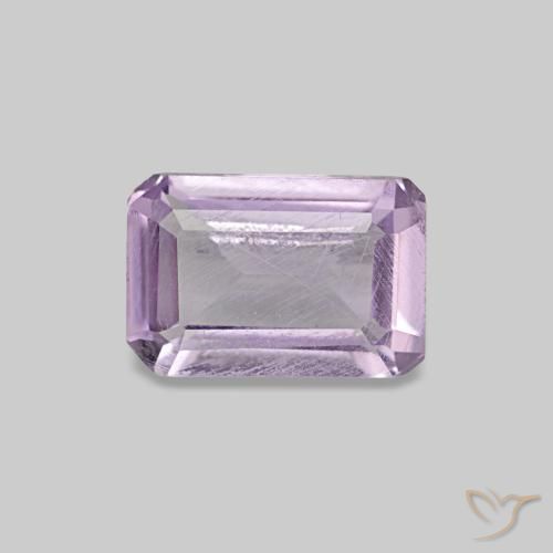 0.48ct Violetter Amethyst, Smaragdschliff, VS-SI