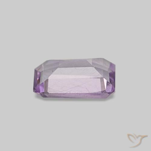 0,48 ctw natürlicher violetter Amethyst, Smaragdschliff, VS-SI