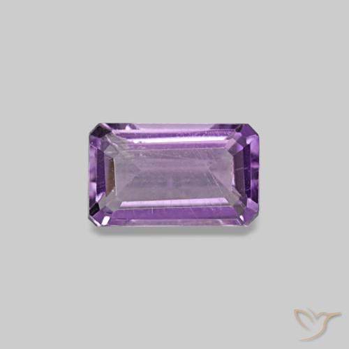 0.29ct Violetter Amethyst, Smaragdschliff, VS-SI