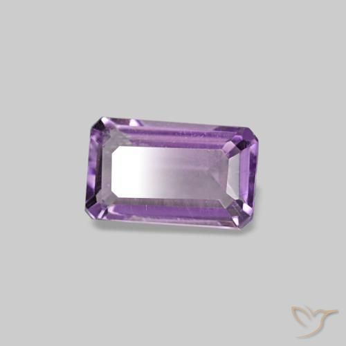 0,29 ctw natürlicher violetter Amethyst, Smaragdschliff, VS-SI