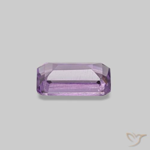0,29 ctw natürlicher violetter Amethyst, Smaragdschliff, VS-SI