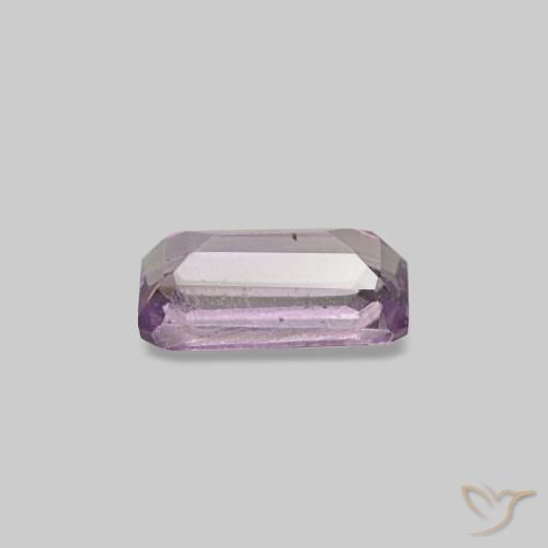 0,29 ctw natürlicher violetter Amethyst, Smaragdschliff, VS-SI