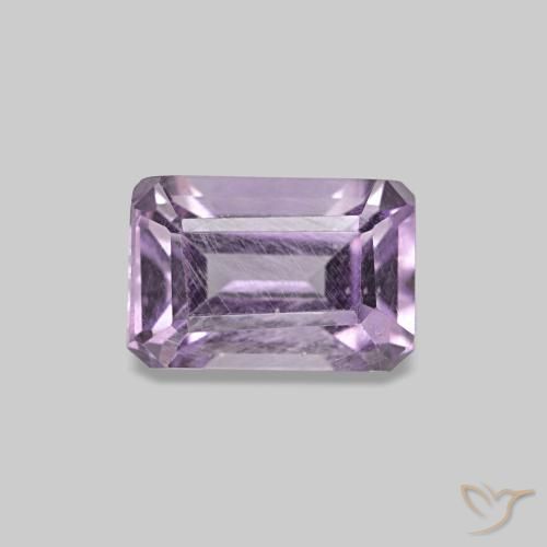 0,60 ctw natürlicher violetter Amethyst, Smaragdschliff, VS