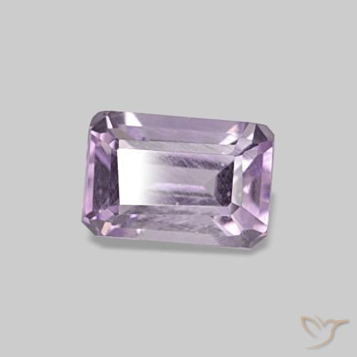 0,60 ctw natürlicher violetter Amethyst, Smaragdschliff, VS