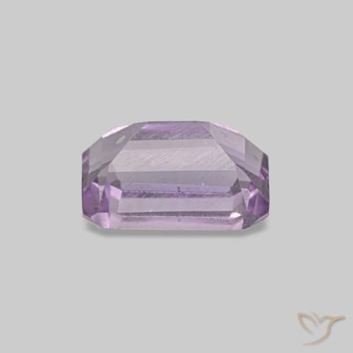 0,60 ctw natürlicher violetter Amethyst, Smaragdschliff, VS