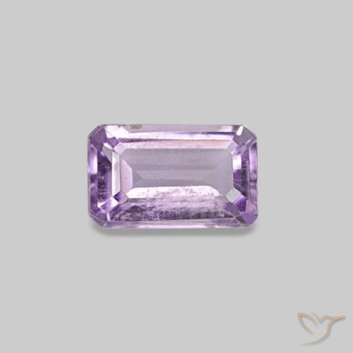 0,30 ctw natürlicher violetter Amethyst, Smaragdschliff, VS