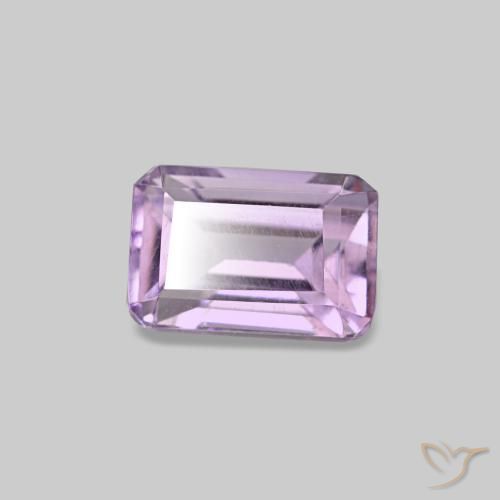 0,62 ctw natürlicher violetter Amethyst, Smaragdschliff, VS