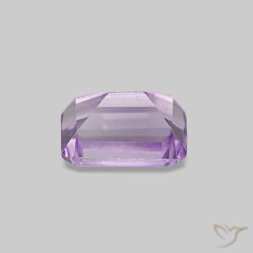 0,62 ctw natürlicher violetter Amethyst, Smaragdschliff, VS