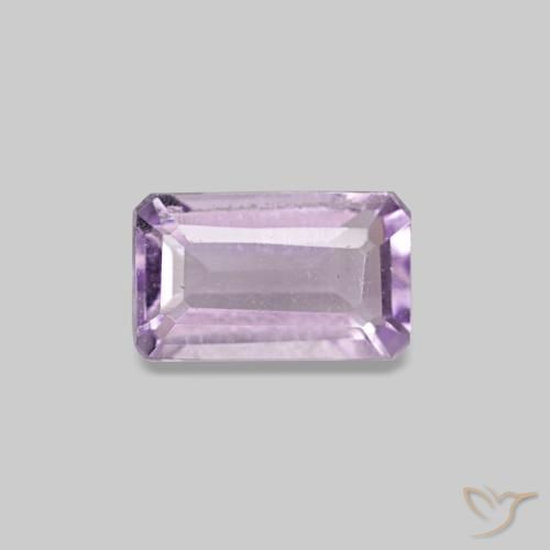 0,28 ctw natürlicher violetter Amethyst, Smaragdschliff, VS-SI