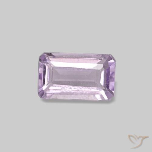 0,28 ctw natürlicher violetter Amethyst, Smaragdschliff, VS-SI