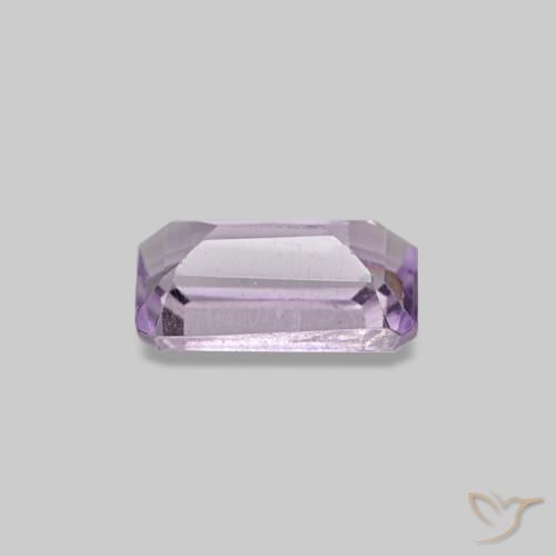 0,28 ctw natürlicher violetter Amethyst, Smaragdschliff, VS-SI