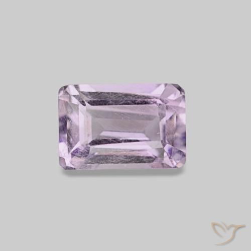 0,66 ctw natürlicher violetter Amethyst, Smaragdschliff, VS-SI