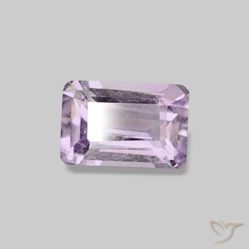 0,66 ctw natürlicher violetter Amethyst, Smaragdschliff, VS-SI