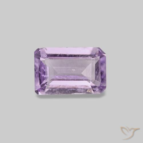 0.46ct Violetter Amethyst, Smaragdschliff, VS-SI
