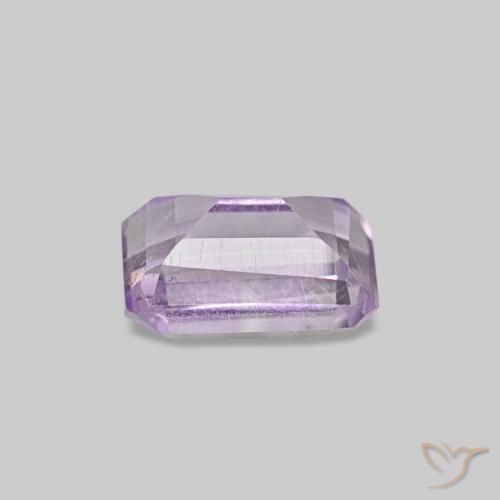 0,63 ctw natürlicher violetter Amethyst, Smaragdschliff, VS-SI