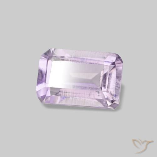 0,51 ctw natürlicher violetter Amethyst, Smaragdschliff, VS