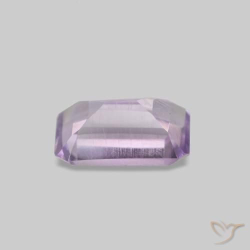 0,51 ctw natürlicher violetter Amethyst, Smaragdschliff, VS