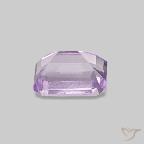 0,67 ctw natürlicher Hell rosaviolett Amethyst, Smaragdschliff, VS
