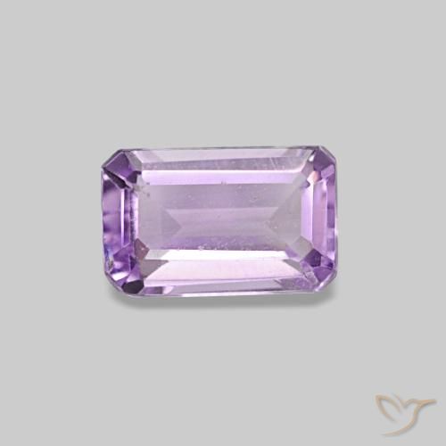 0,32 ctw natürlicher Hell rosaviolett Amethyst, Smaragdschliff, VS