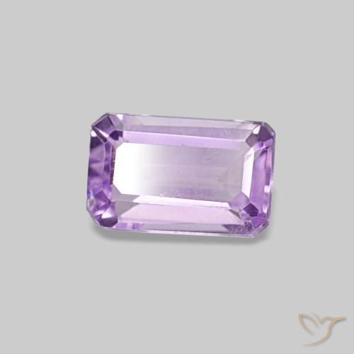 0,32 ctw natürlicher Hell rosaviolett Amethyst, Smaragdschliff, VS