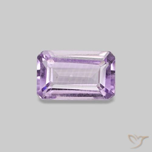 0,28 ctw natürlicher violetter Amethyst, Smaragdschliff, VS-SI