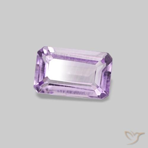 0,28 ctw natürlicher violetter Amethyst, Smaragdschliff, VS-SI