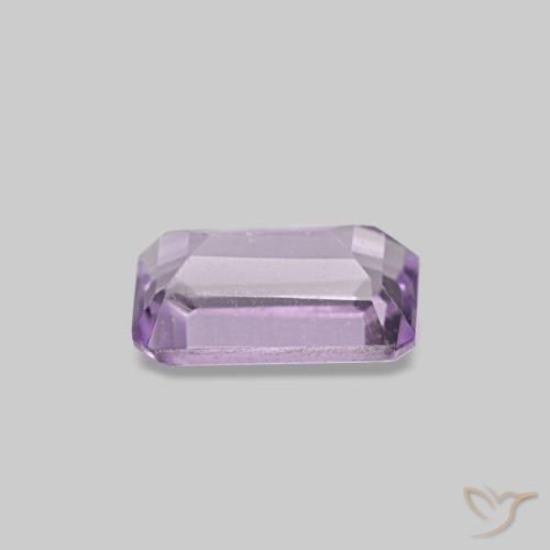 0,28 ctw natürlicher violetter Amethyst, Smaragdschliff, VS-SI