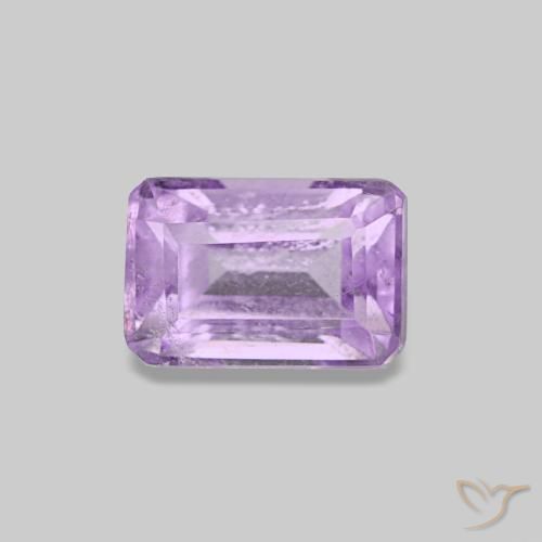 0.62ct Hellviolett Amethyst, Smaragdschliff, VS-SI