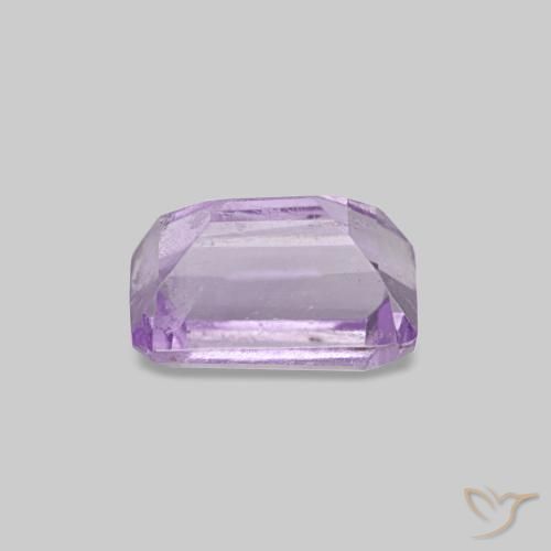 0,62 ctw natürlicher Hellviolett Amethyst, Smaragdschliff, VS-SI