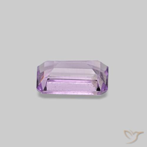 0,33 ctw natürlicher violetter Amethyst, Smaragdschliff, VS-SI