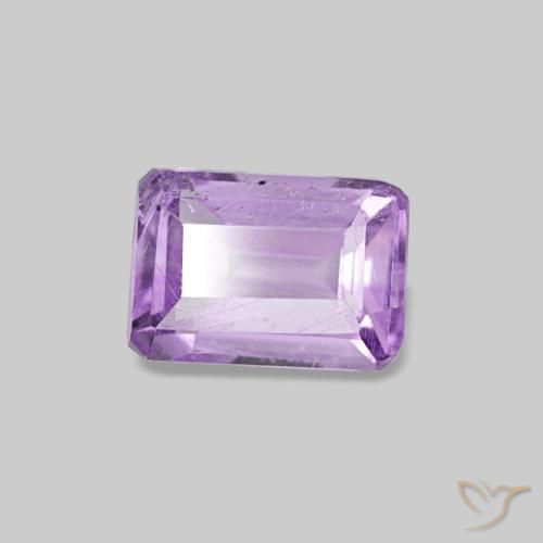 0,52 ctw natürlicher violetter Amethyst, Smaragdschliff, VS-SI