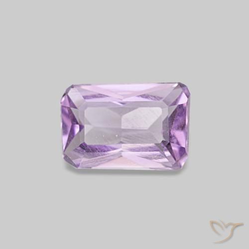 0.42ct Violetter Amethyst, Smaragdschliff, VS