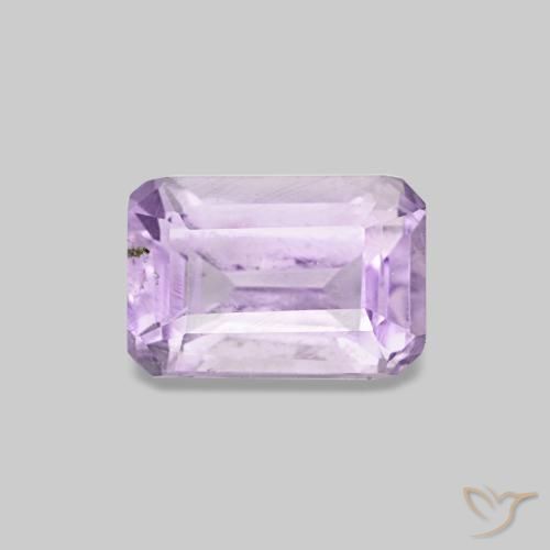 0,60 ctw natürlicher violetter Amethyst, Smaragdschliff, VS-SI
