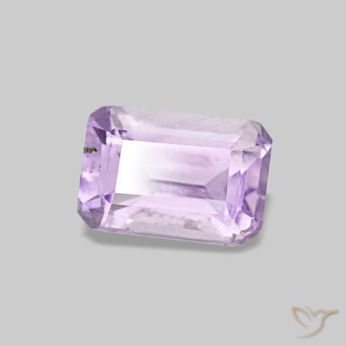 0,60 ctw natürlicher violetter Amethyst, Smaragdschliff, VS-SI