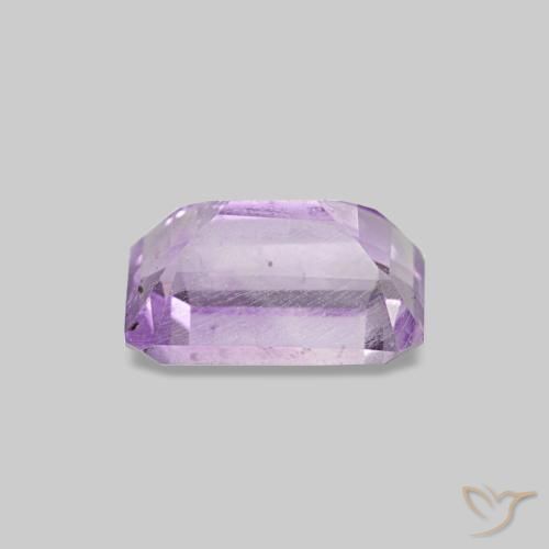 0,60 ctw natürlicher violetter Amethyst, Smaragdschliff, VS-SI