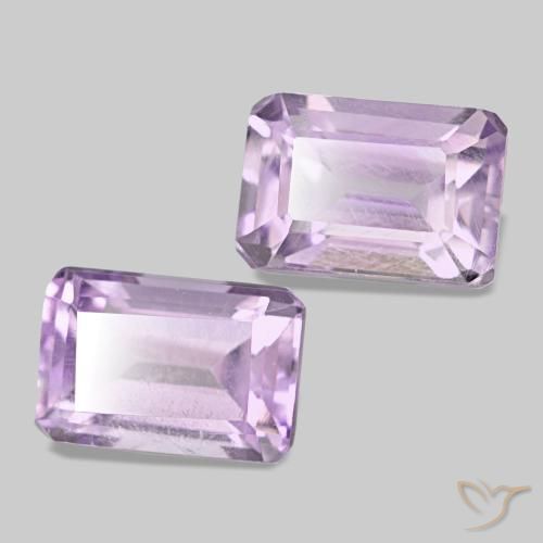 1.30 ct natürliche Mittelviolett Amethyst-Edelsteine, Smaragdschliff, VS