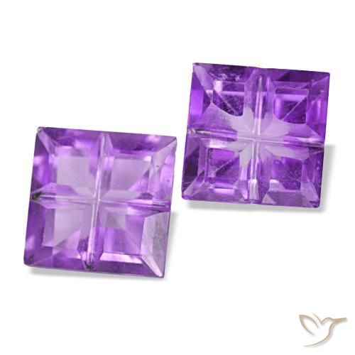 9,17 ctw natürlicher Lebhaftes Violett Amethyst, Quadrat, VS