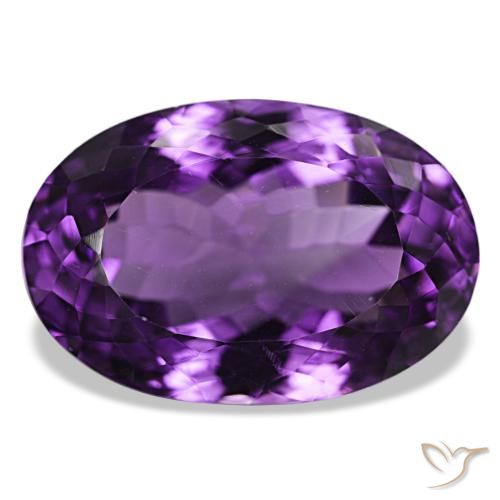 9,17 ctw natürlicher tiefviolett Amethyst, Oval Schliff, VVS-VS
