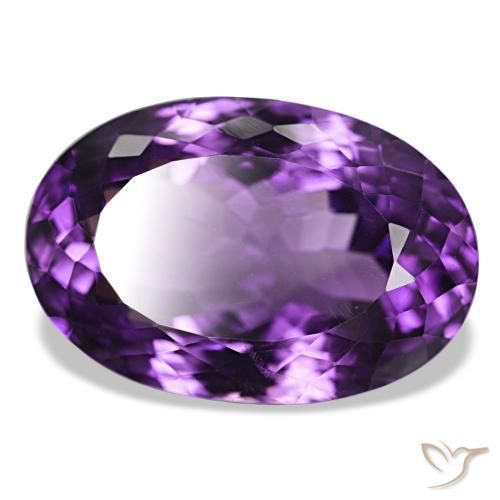 9,17 ctw natürlicher tiefviolett Amethyst, Oval Schliff, VVS-VS