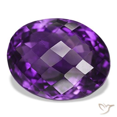 9,17 ctw natürlicher Rötliches Violett Amethyst, Oval Schliff, IF