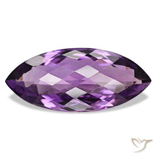 36.83ct Mittelviolett Amethyst, Marquise, VS