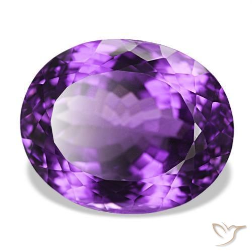 9,17 ctw natürlicher Mittelviolett Amethyst, Oval Schliff, VVS-VS