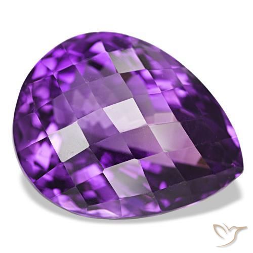 9,17 ctw natürlicher Mittelviolett Amethyst, Birnenform, VVS-VS